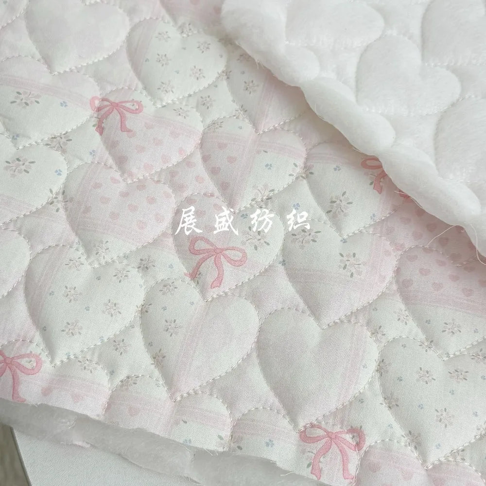 40s Quilted Cotton Plaid & Floral Fabric – 55" Wide | Autumn Winter Jackets, Coats & Bags (Sold by the Meter)