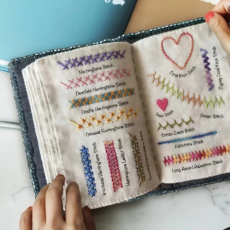 Embroidery & Cross-Stitch Starter Kit – Needlework Sample Pages & Toolkit