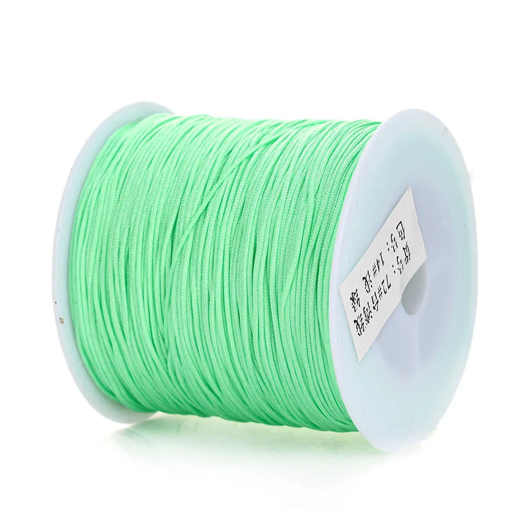 Nylon Cord Thread – 0.8mm, 100m Spool | 28 Colors | Bracelets, Necklaces & DIY Crafts