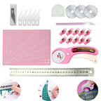 7-Piece Rotary Cutter & Quilting Tool Set – 45mm Blade, Cutting Mat, Ruler & More