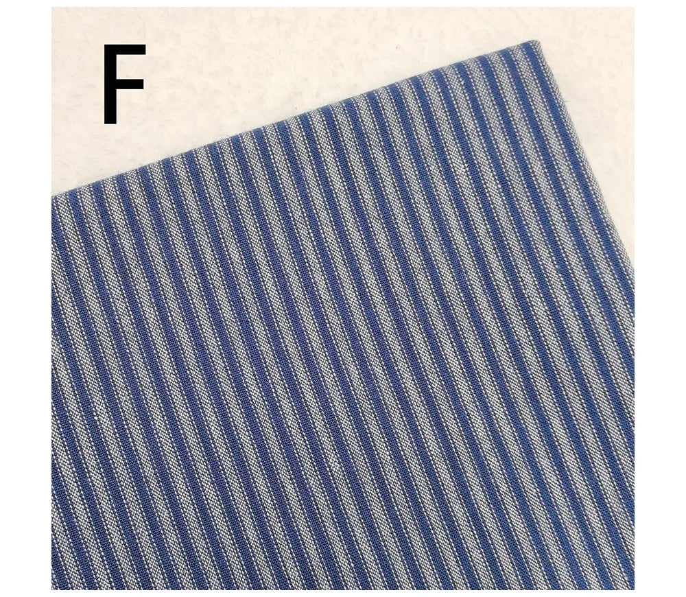 Yarn-Dyed Striped Plaid Cotton Quilting Fabric – 55" Wide, Multiple Cut Sizes | Patchwork & Tilda Crafts
