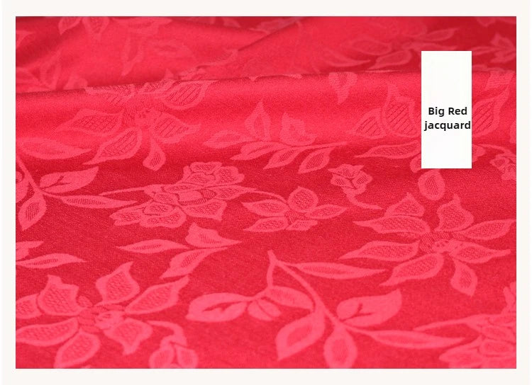 Bodhi Flower Jacquard Cotton Linen Fabric – 241g/m², 145cm Wide, Sold by the Meter – For Hanfu, Cheongsam & Clothing