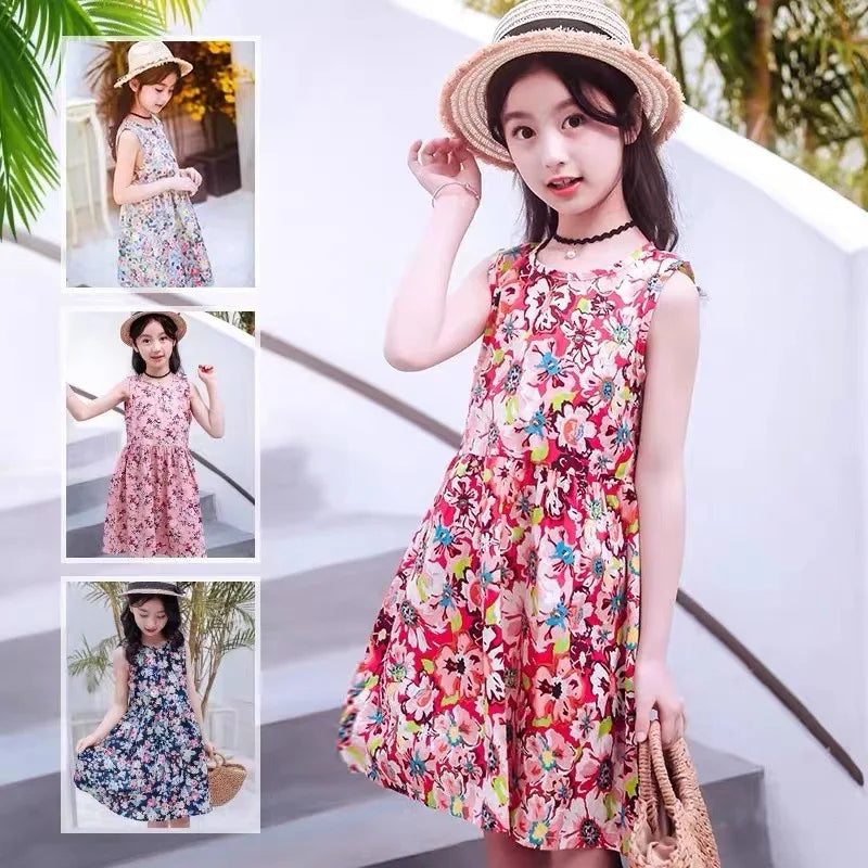 Rose Print Cotton Poplin Fabric – Vintage Floral Hawaiian Print | 145cm Wide, Sold by the Meter