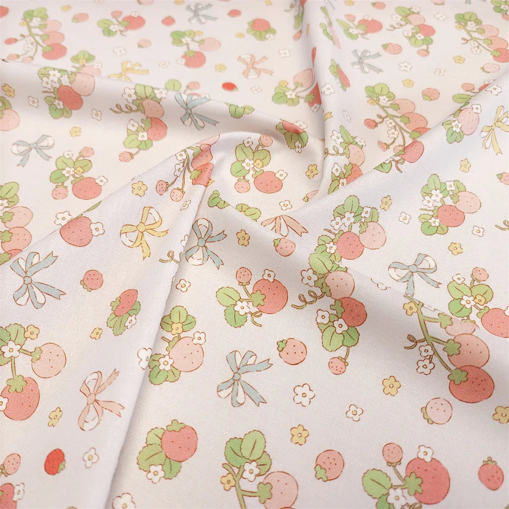 20S Cotton Cute Showa Kawaii Cat Deer Print Fabric DIY Quilting Needlework Material Sewing Dress Kids Clothes Fabrics