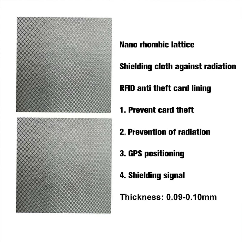 Faraday EMF & RFID Shielding Fabric – Nickel & Copper Coated | 200×145 cm (78.7×57 in)