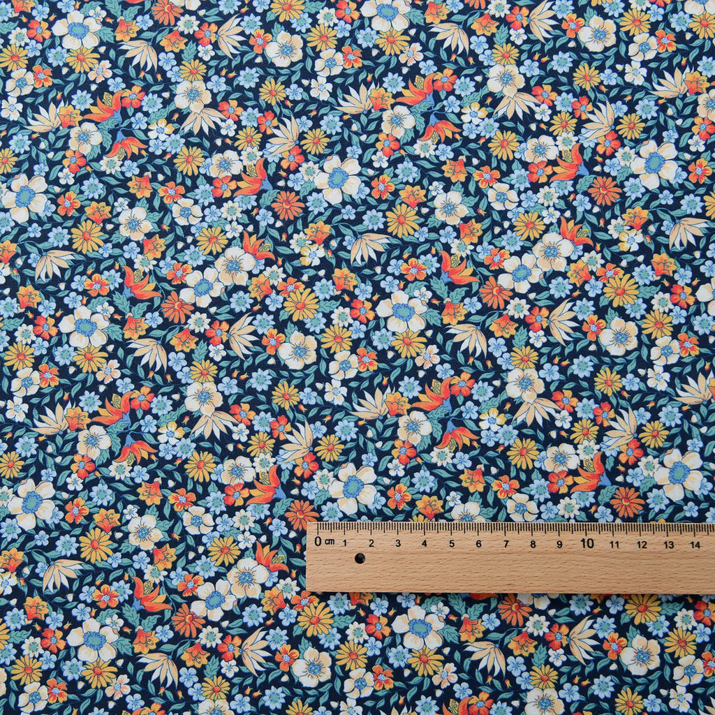 Printed Cotton Poplin Fabric By the Meter – Soft Breathable 100% Cotton for Quilting, Clothing & DIY