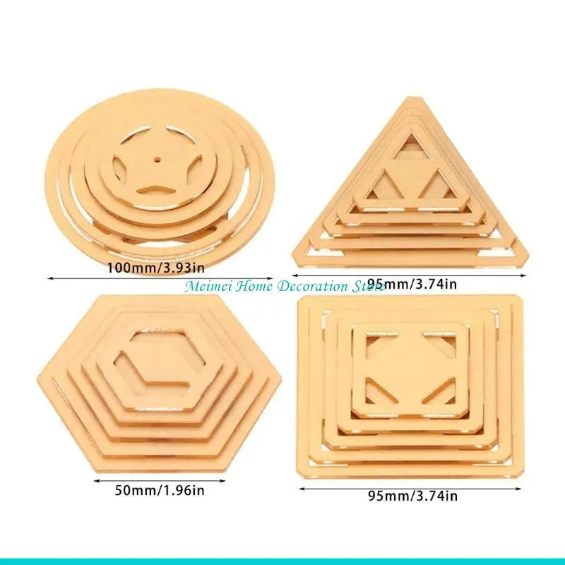 5-Piece Acrylic Quilting Template & Patchwork Ruler Set