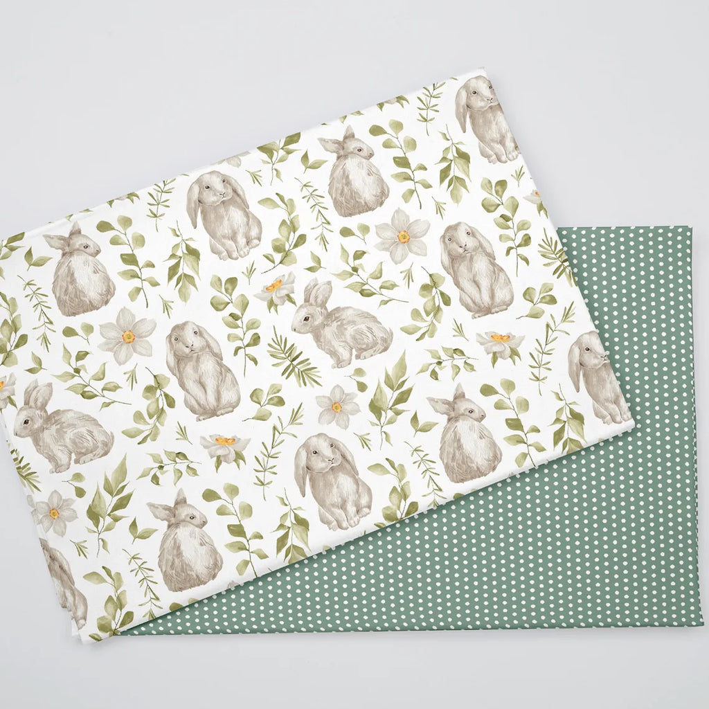 Rabbit Print Twill Cotton Fabric – 160cm Wide, Per 50cm