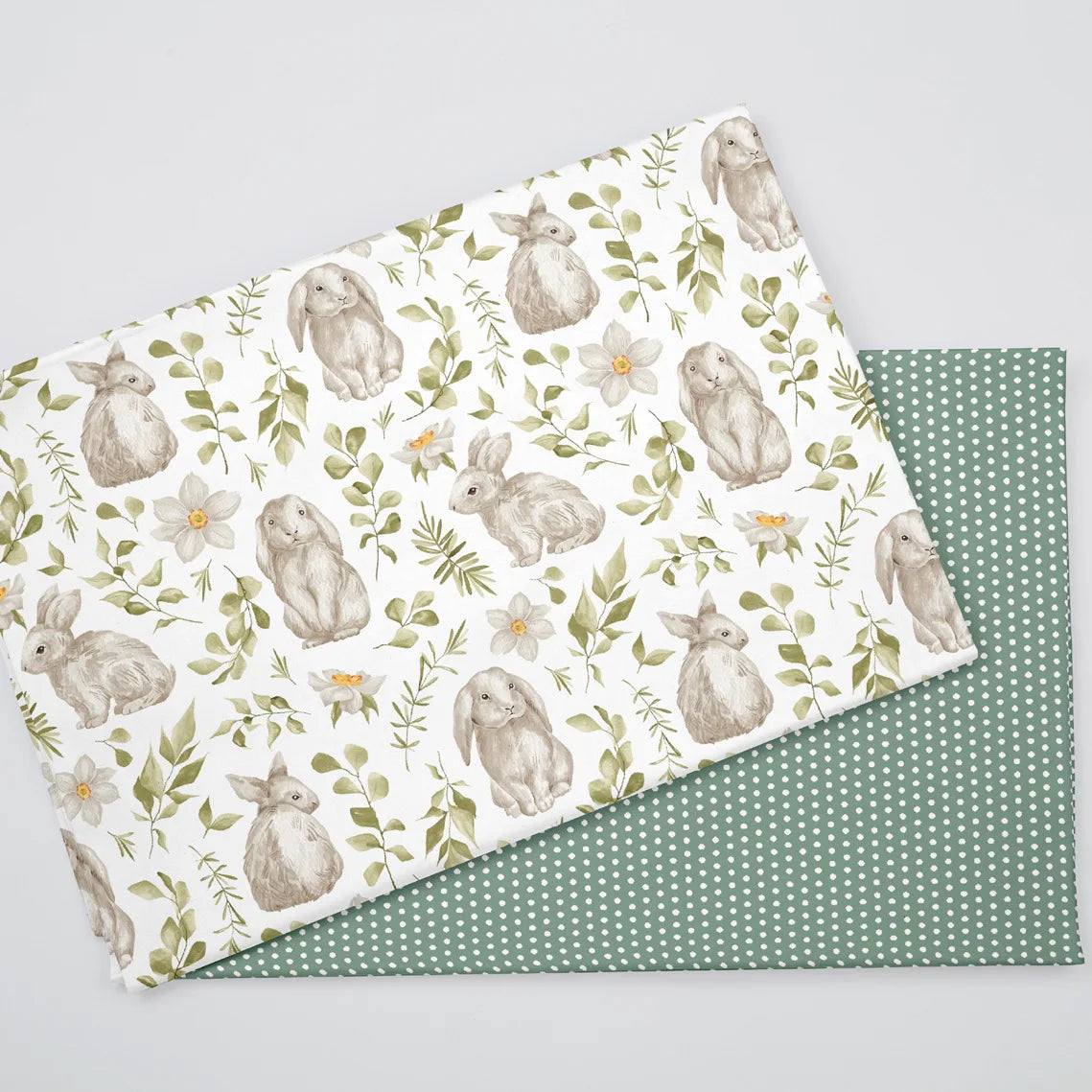 Rabbit Print Twill Cotton Fabric – 160cm Wide, Per 50cm