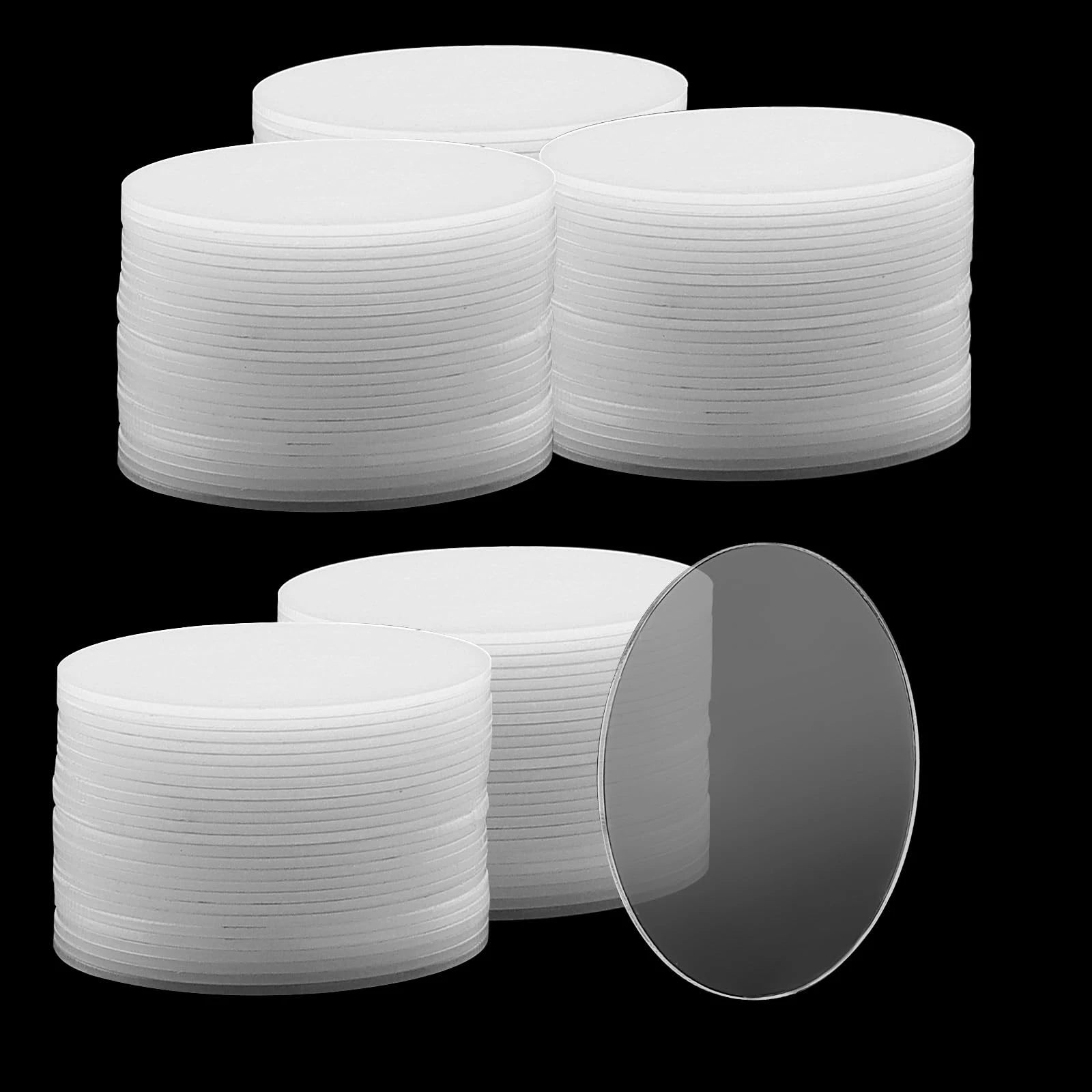 Round Acrylic Ornament Blanks for Crafting (10–50 Pack)