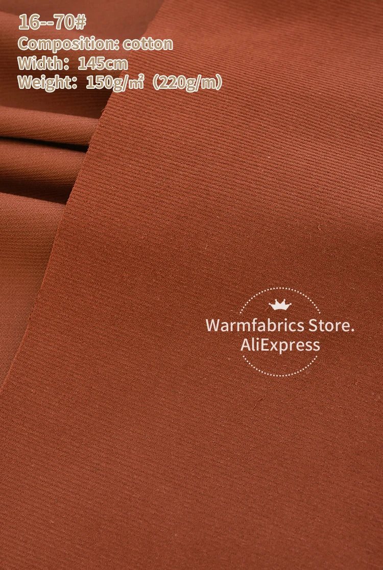 145*50cm/Pcs In Stock 21 Corduroy Fabric Cotton High Quality Plain Cotton Corduroy Fabric for Clothing