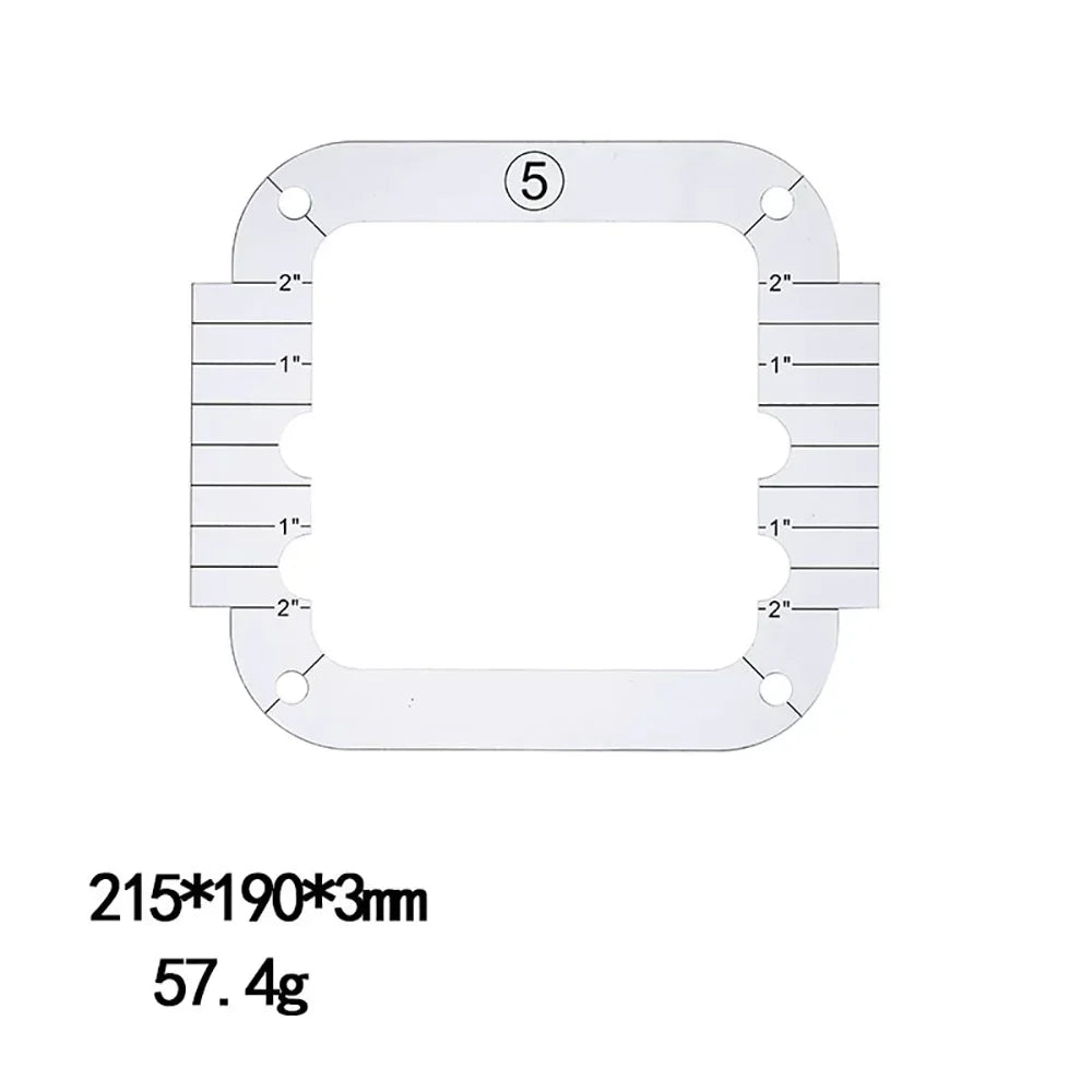 Quilting Tools Patchwork Ruler & Templates Set