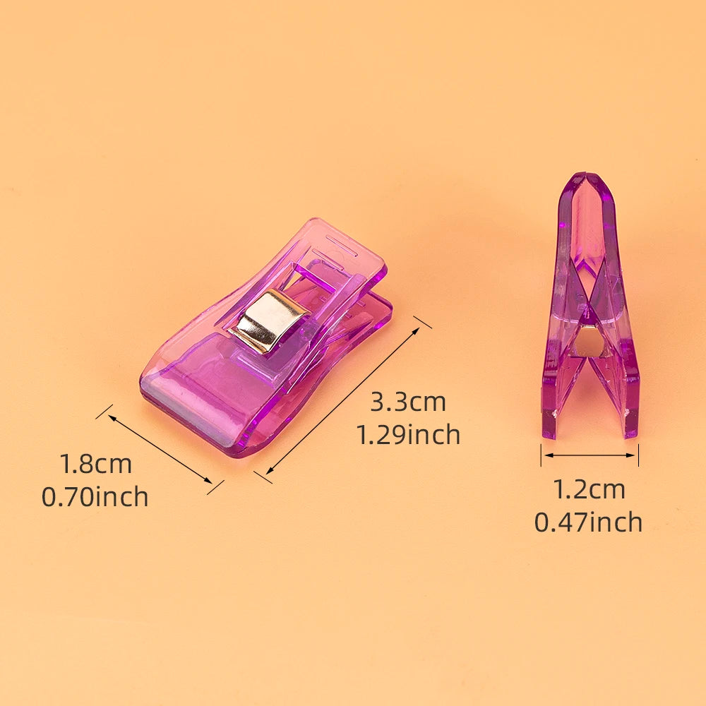 QJH Premium Sewing Clips – ABS Plastic | Assorted Colors | 4 Pack Sizes