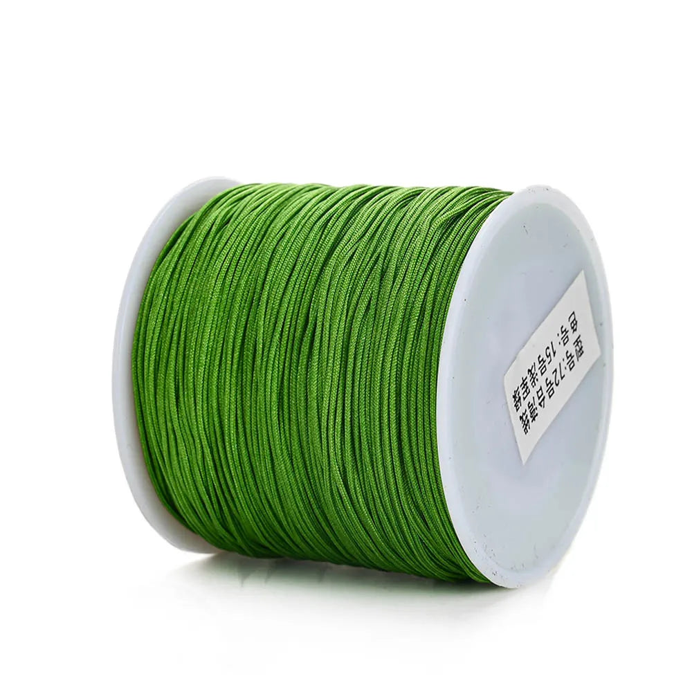 Nylon Cord Thread – 0.8mm, 100m Spool | 28 Colors | Bracelets, Necklaces & DIY Crafts