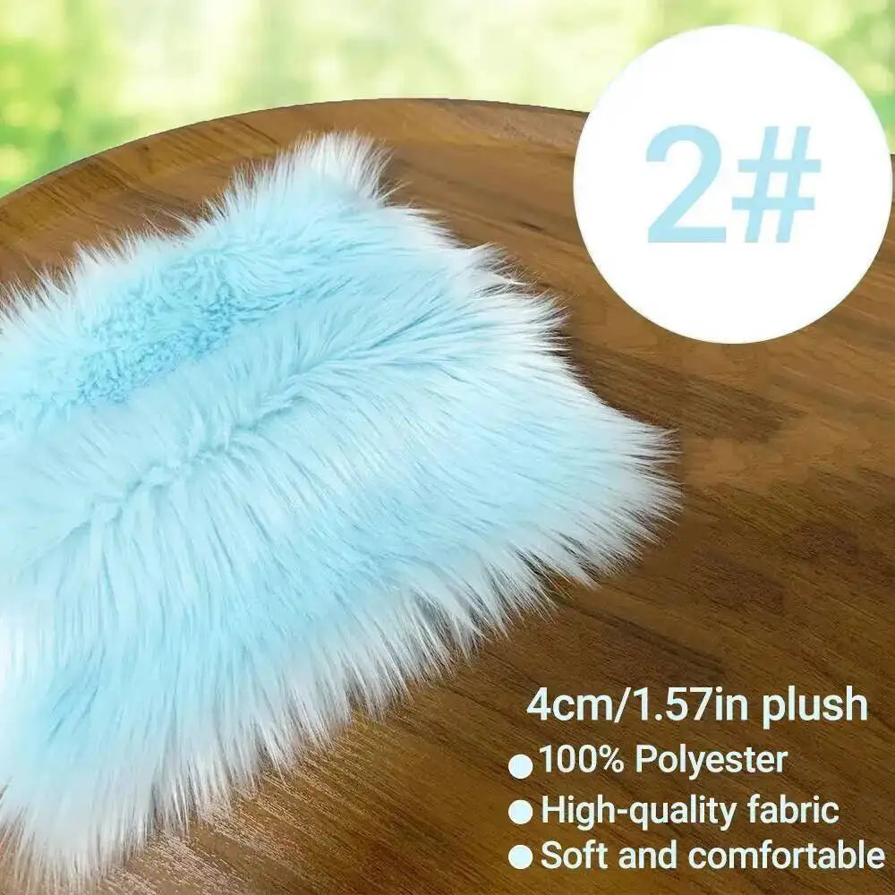 4cm Shaggy Plush Fur Fabric – 100% Polyester, Soft & Non-Shedding | Fursuit, Dolls & DIY Crafts (25×45cm Panels)