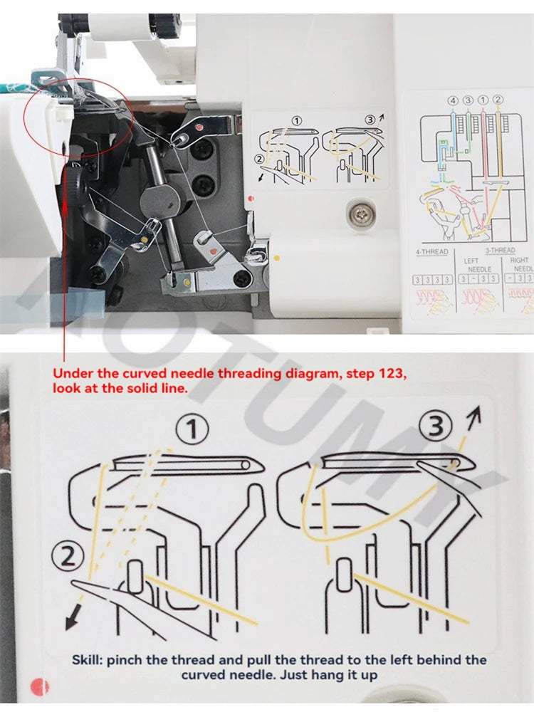 14SH644 Home Overlock Serger Machine – 4-Thread, 90W Electric