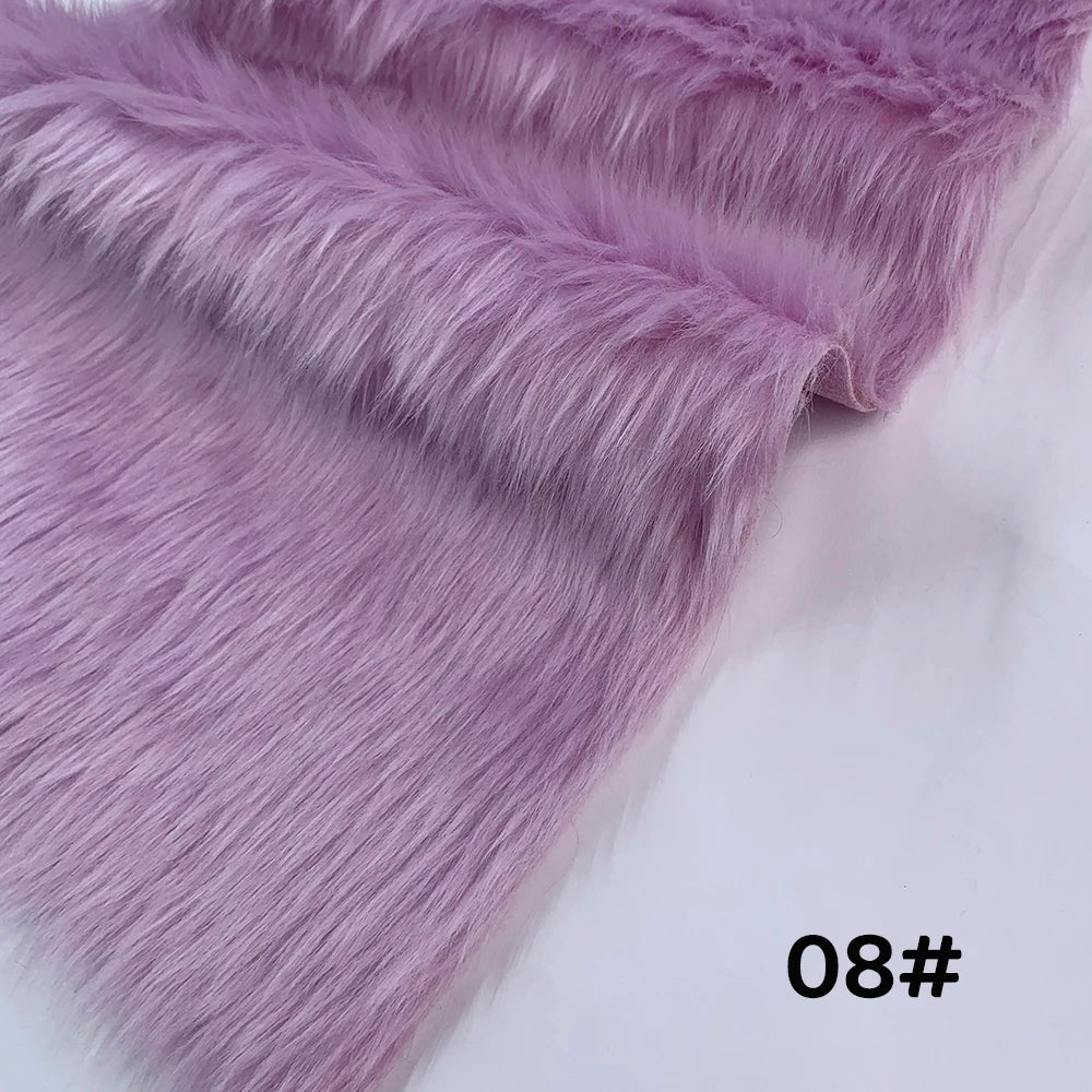 Tela de Pelo Sintético de 2.5cm de Largo – 30x50cm, Cosplay & Fursuit, 23 Colores
