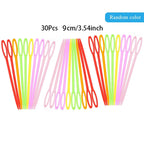 Agujas de coser de plástico de ojo grande, 30 unidades – Agujas coloridas de seguridad para enlazar y para lana para manualidades