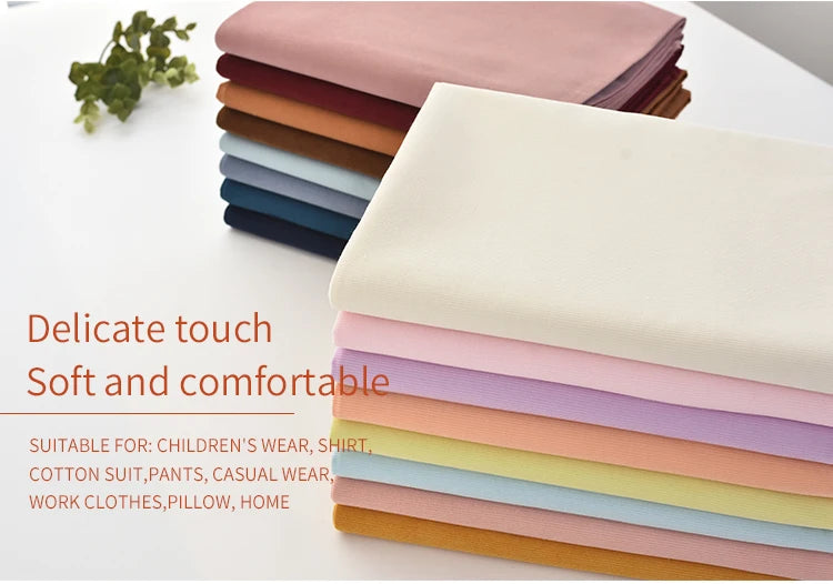 145*50cm/Pcs In Stock 21 Corduroy Fabric Cotton High Quality Plain Cotton Corduroy Fabric for Clothing