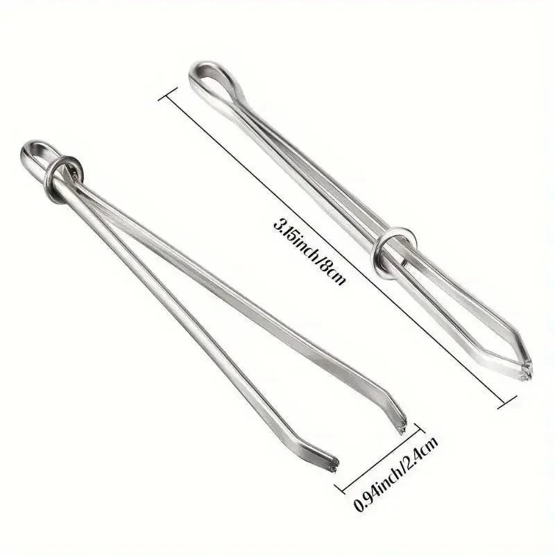 Stainless Steel Sewing Tweezers & Pick-Up Tool | Knitting & Sewing Accessory