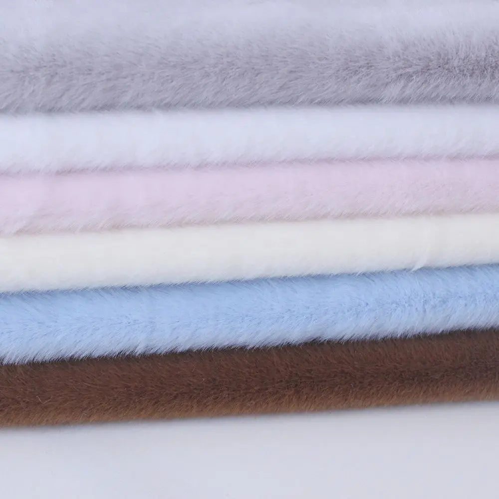 Soft Faux Fur Plush Fabric – 100% Polyester, 165cm Wide – For Apparel, Toys, Quilting & Winter Crafts