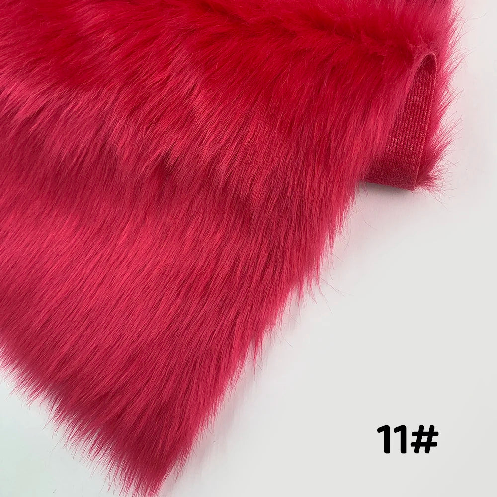 Tela de Pelo Sintético de 2.5cm de Largo – 30x50cm, Cosplay & Fursuit, 23 Colores