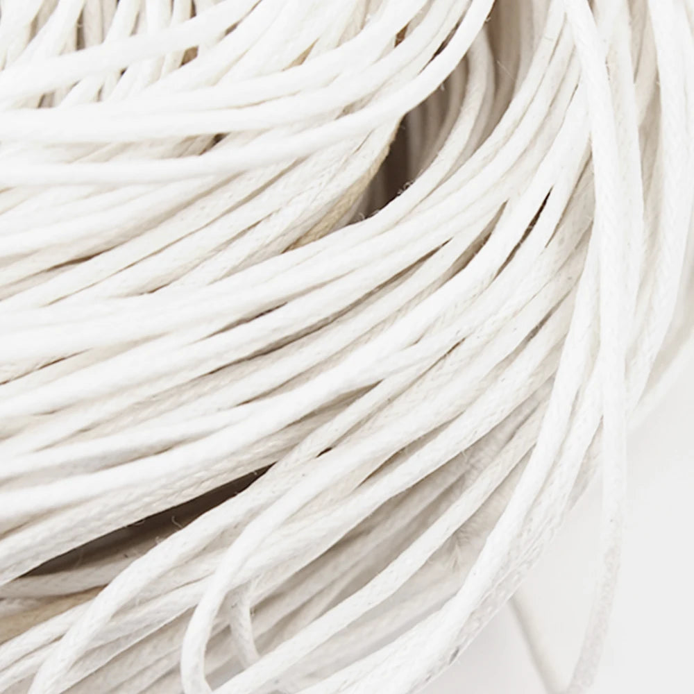 Waxed Cotton Beading Cord – 1mm, 70m Spool | 15 Colors | Bracelets, Necklaces & DIY Jewelry