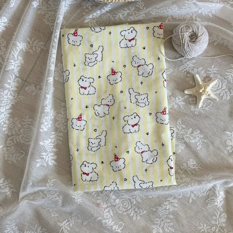 Colorful Cartoon Print Cotton Fabric – 0.5, 1 & 2 Yard Cuts | 100% Cotton, 55" Wide