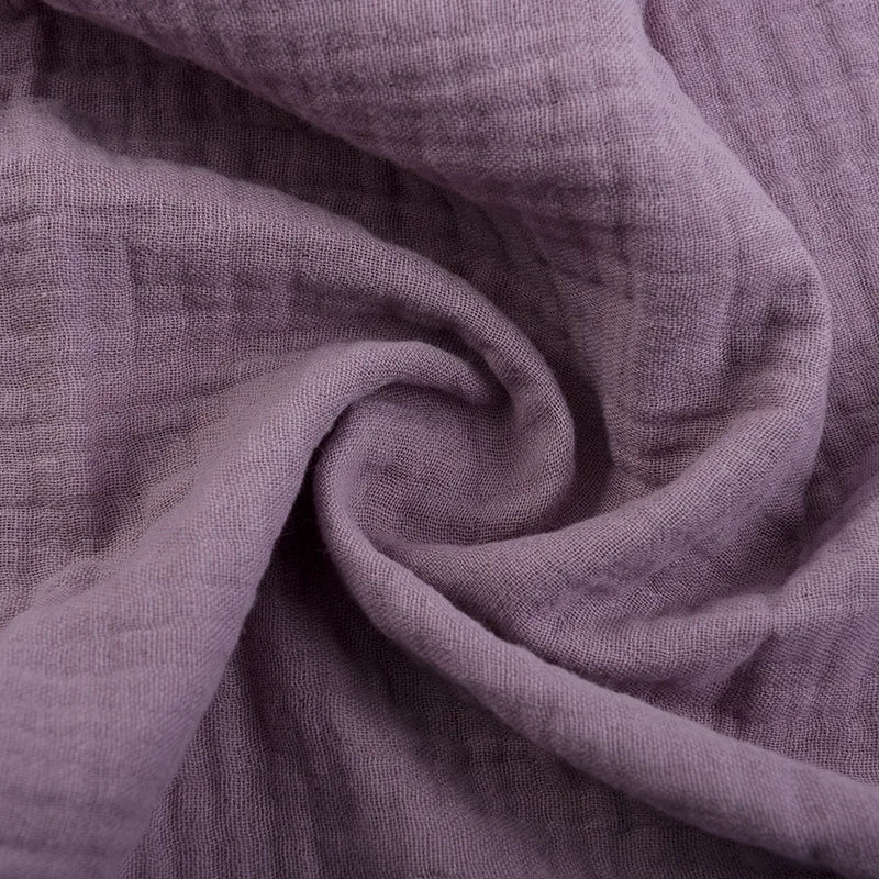 Double Gauze Cotton Muslin Fabric – 140cm Wide | Soft & Breathable for Quilting, Dresses & DIY