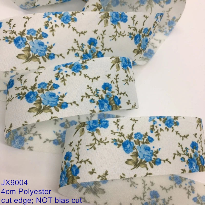 Floral Printed Fabric Ribbon – 10-Yard Roll