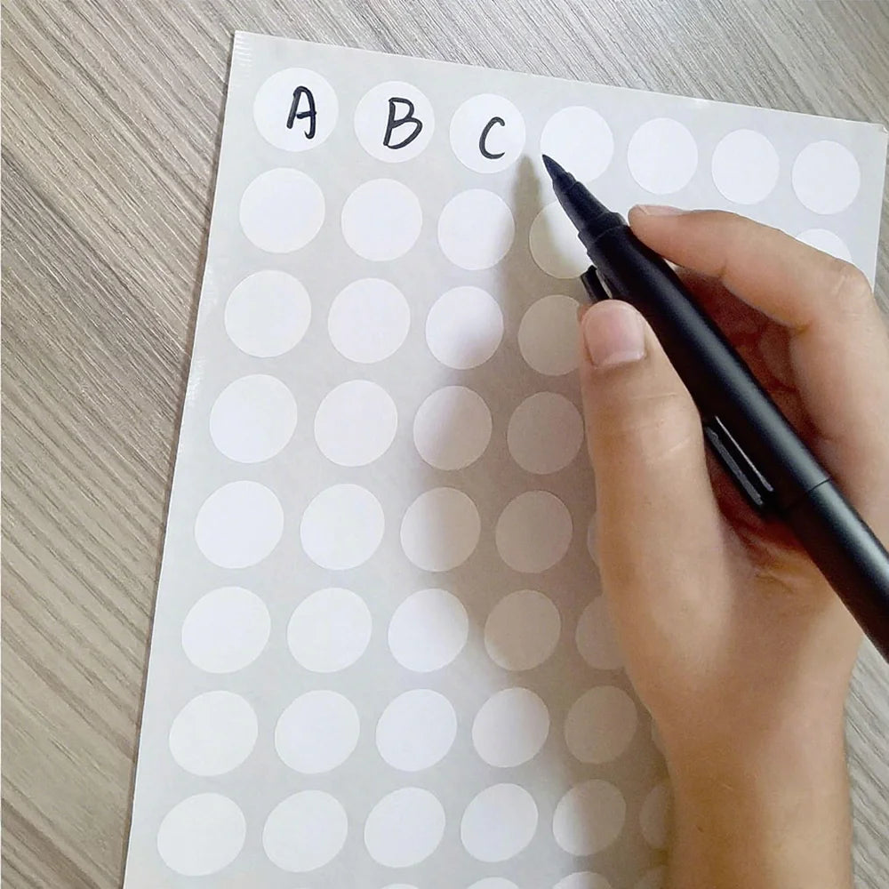 Etiquetas Adhesivas para Diamond Painting — Pegatinas de Puntos Redondos y Cuadrados para Almacenamiento