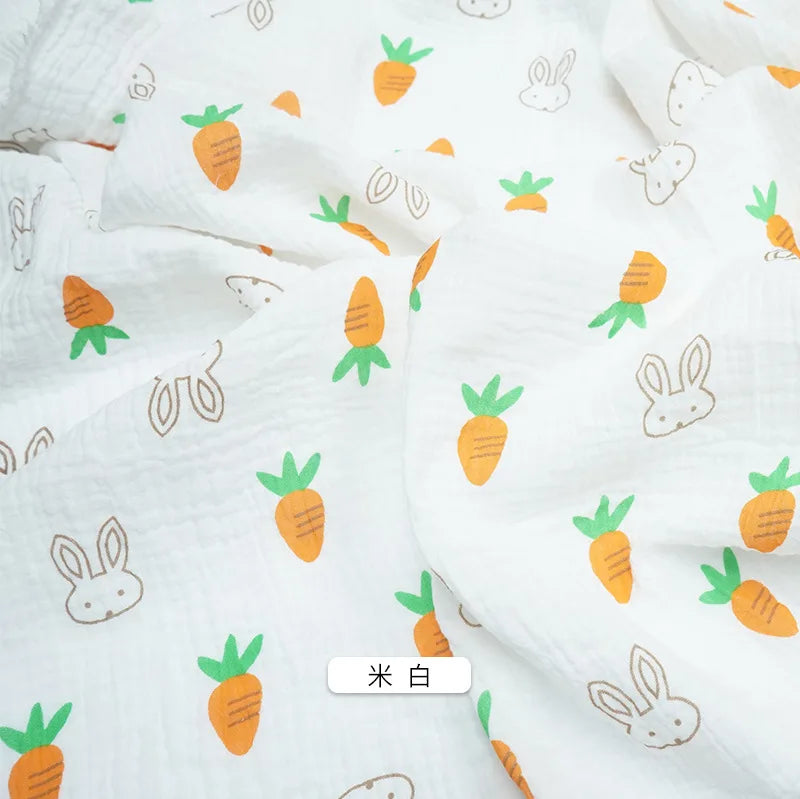 Double Gauze Cotton Fabric – Printed 132cm Wide | Baby, Quilting & Home Sewing
