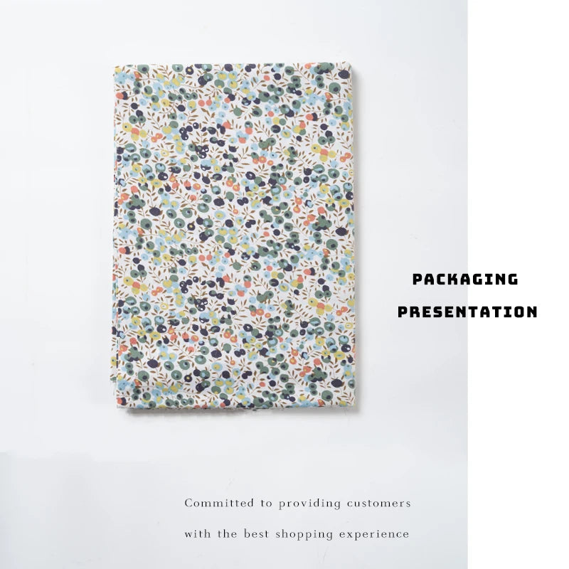 100% Cotton Poplin Fabric – Berry Print, 145cm Wide, Sold by 0.5m