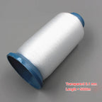 Hilo de Coser de Nailon Invisible – Transparente y Negro | Apliques, Etiquetas y Puntada Ciega | 4 Opciones de Grosor