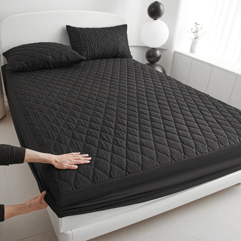 Grade A Quilted Waterproof Mattress Protector – Flame Retardant, TPU, 300TC, Queen & King