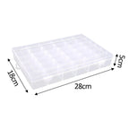 Sewing Thread Storage Box Organizer Portable Compartments Carry Case Empty Threads Spools Box for Beads Embroidery Threads