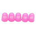 5 unids/lote dedales de silicona multifuncionales ahuecados transpirables manga protectora de dedo accesorios de costura DIY