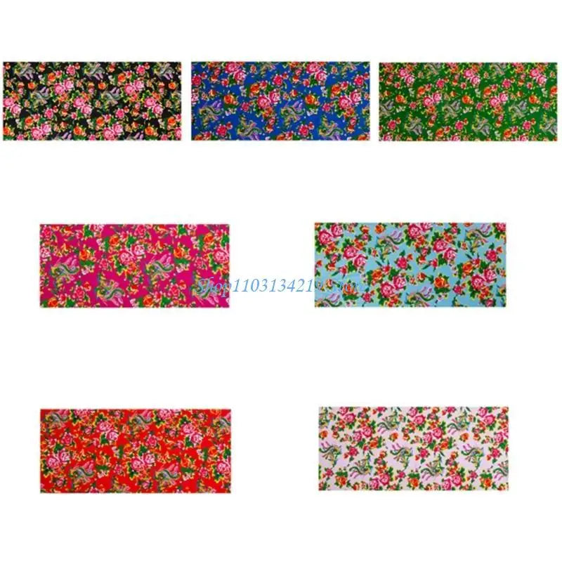 Floral Cotton Sateen Fabric – Quick-Dry & Breathable | 160 cm Wide | Sewing, Patchwork & Home Decor