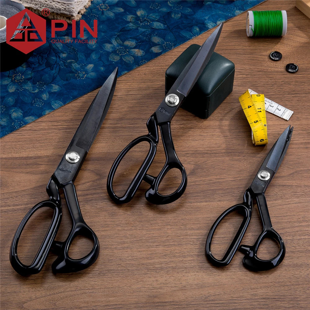 Heavy Duty Fabric & Leather Sewing Scissors Set | 8", 10" & 12" Shears