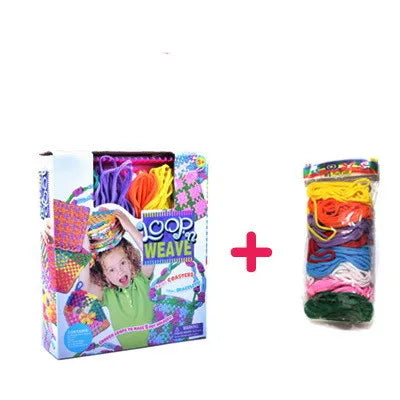 Juego de Telar para Tejer Juguetes Bucles para Salvamanteles Manualidades Telar para Salvamanteles Kits de Tejer Ganchillo Columpio para Niños Adultos Principiantes Suministros