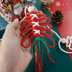 Christmas Macramé Flag Weaving Kit – DIY Holiday Decoration Set with Beginner Tutorial