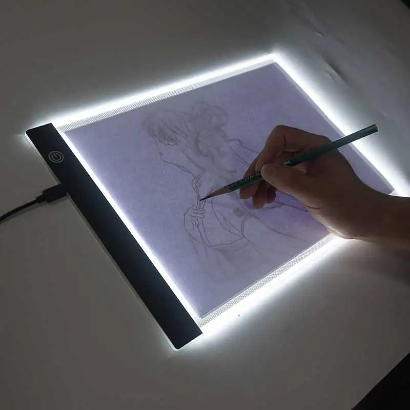 Almohadilla de luz LED para pintura de diamantes y bordado – Caja de luz de calco regulable de 3 niveles | A5, A4, A3