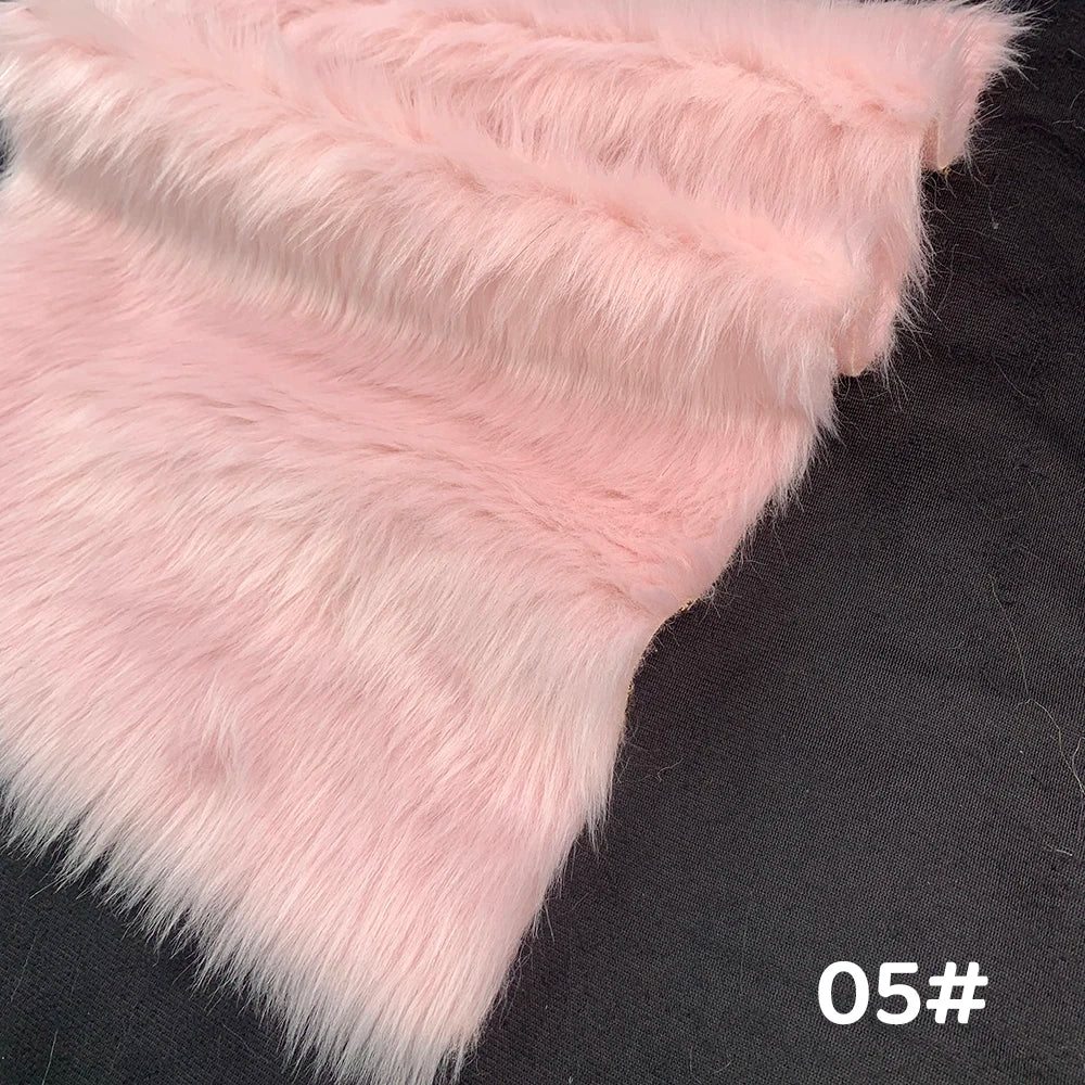 Tela de Pelo Sintético de 2.5cm de Largo – 30x50cm, Cosplay & Fursuit, 23 Colores