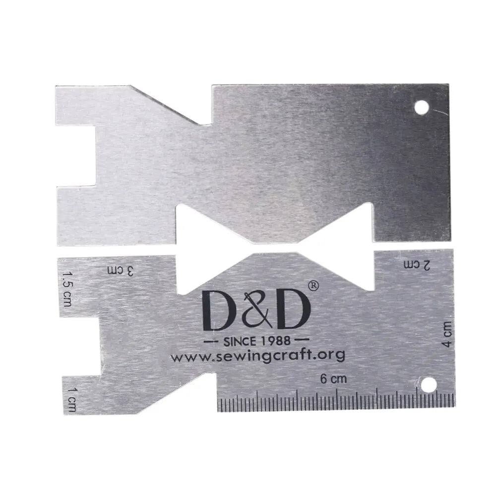 Stainless Steel Sewing Gauge & Quilting Ruler for Patchwork & Hand Sewing