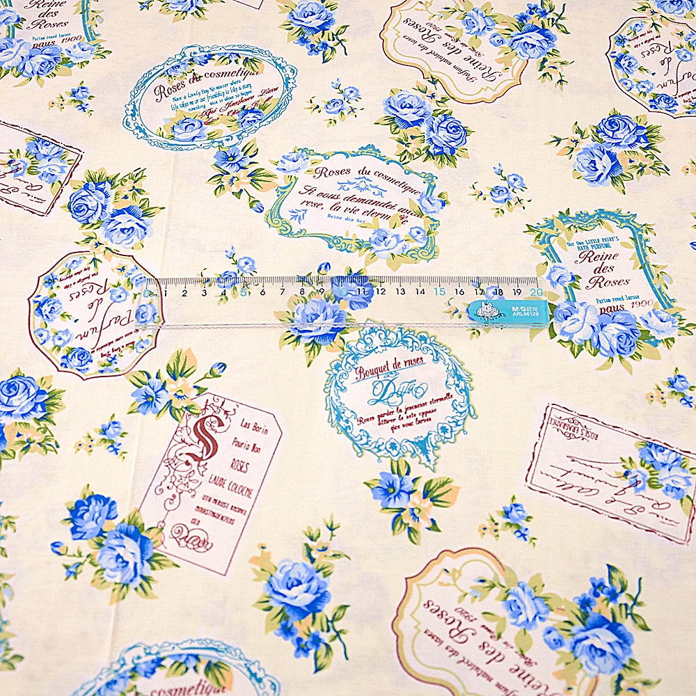 Fabric - 40 Precut Strips (6.35 X 49.78 cm) for Quilting And Sewing, 20 Floral Prints Assortment, 100% Material,