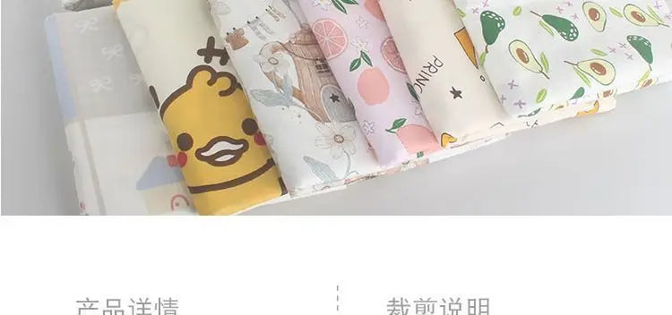 Pure Cotton AB Face Fabric – Cartoon Printed for Baby & Children's Clothing, Bedding & Quilting