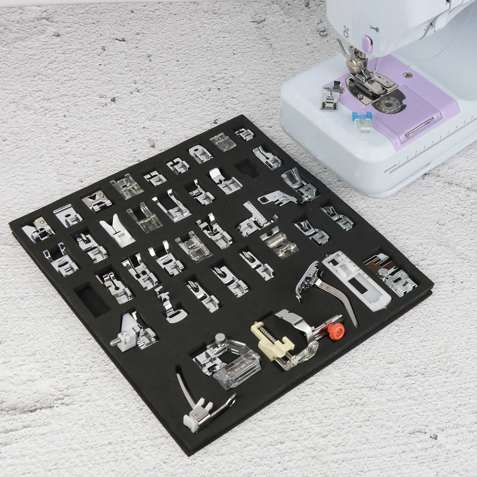 Sewing Machine Presser Foot Kit – 32 to 72 Pieces, Fits Brother, Singer, Janome & More