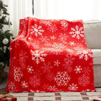 Manta de franela navideña roja de invierno, suave y cómoda para sofá, cálida manta de felpa navideña, decoración navideña, mantas multifuncionales