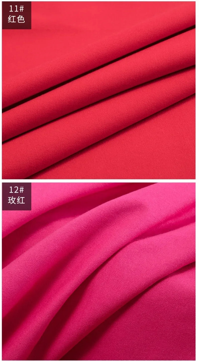 Solid Color 100% Cotton Canvas Fabric – 145cm Wide, Sold by 50cm – For Bags, Upholstery, Quilting & Home Décor