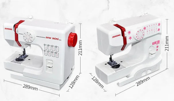 Janome 525B Mini Household Sewing Machine – 8 Stitches, LED Light, 110-240V